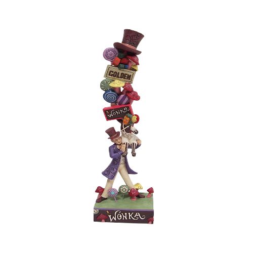 Willy Wonka with Stack Characters Figurine