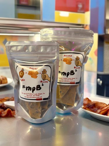 mpB2 Bag on diner counter with bacon