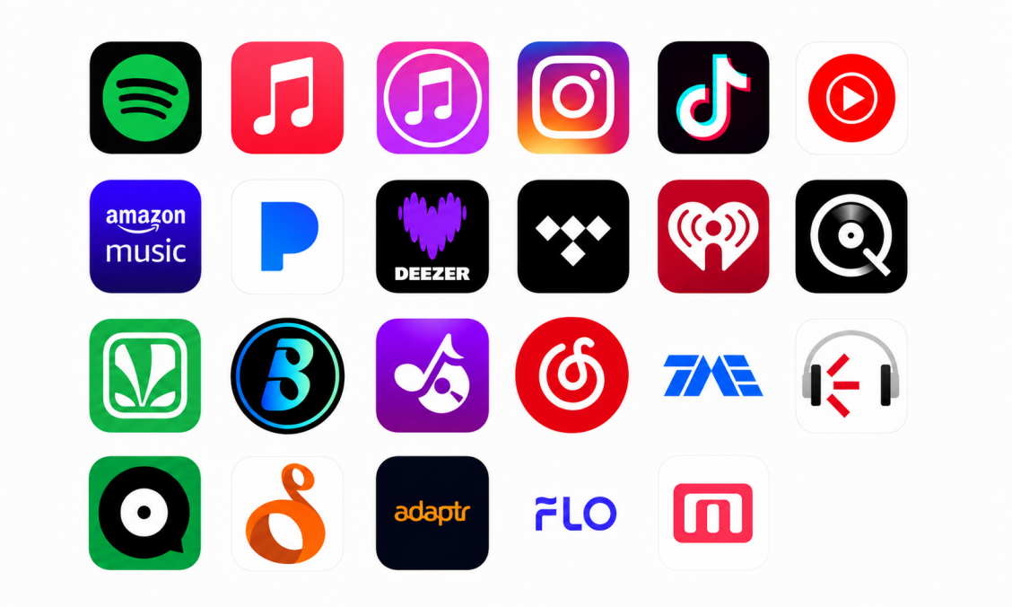 Streaming service logos