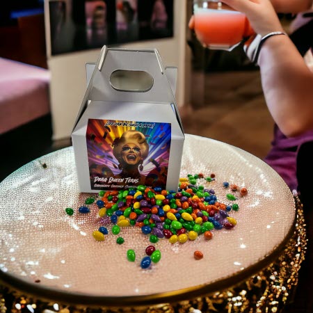 Drag Queen Tears Box and Product in a dressing room