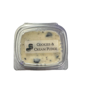 cookies and cream fudge container