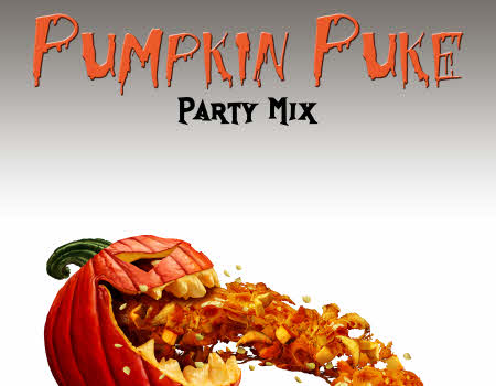 Pumpkin Puke Party Mix Label